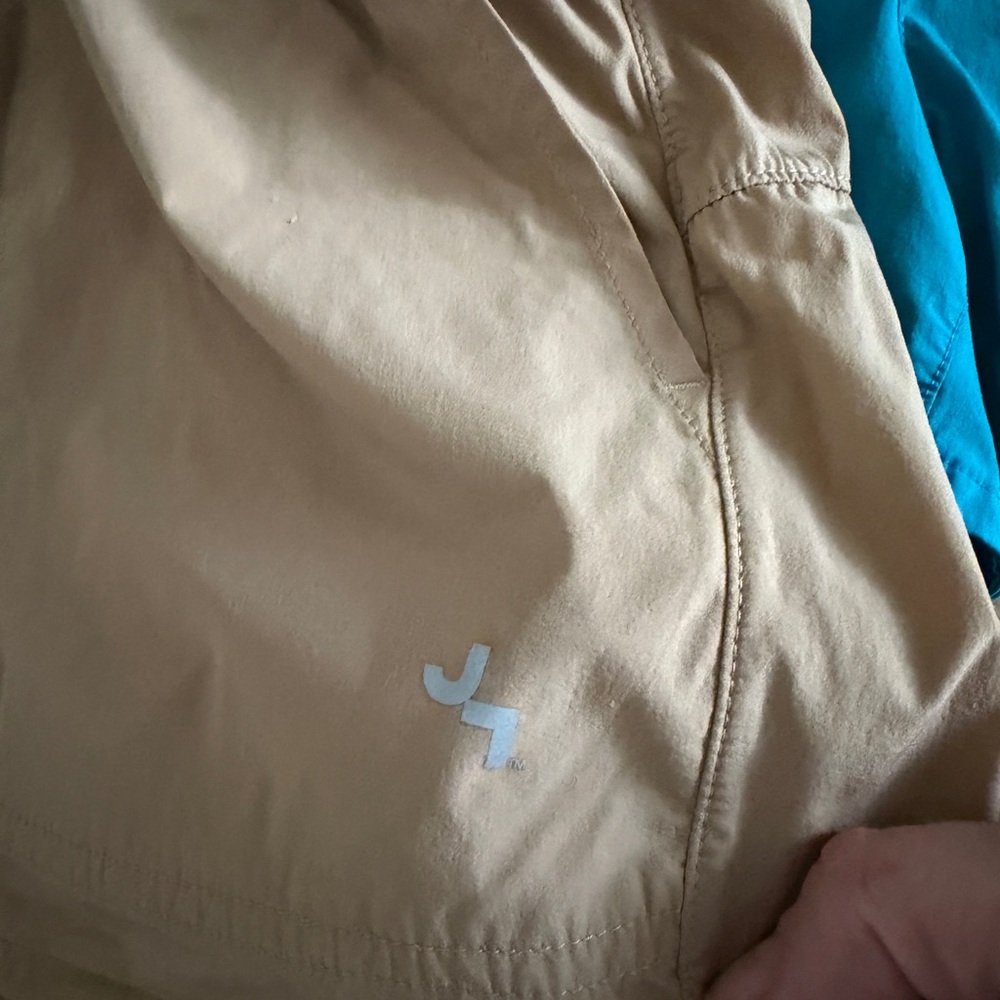 JoyLab High Waist Shorts - Tan & Bright Blue Size Medium - Picture 5 of 7
